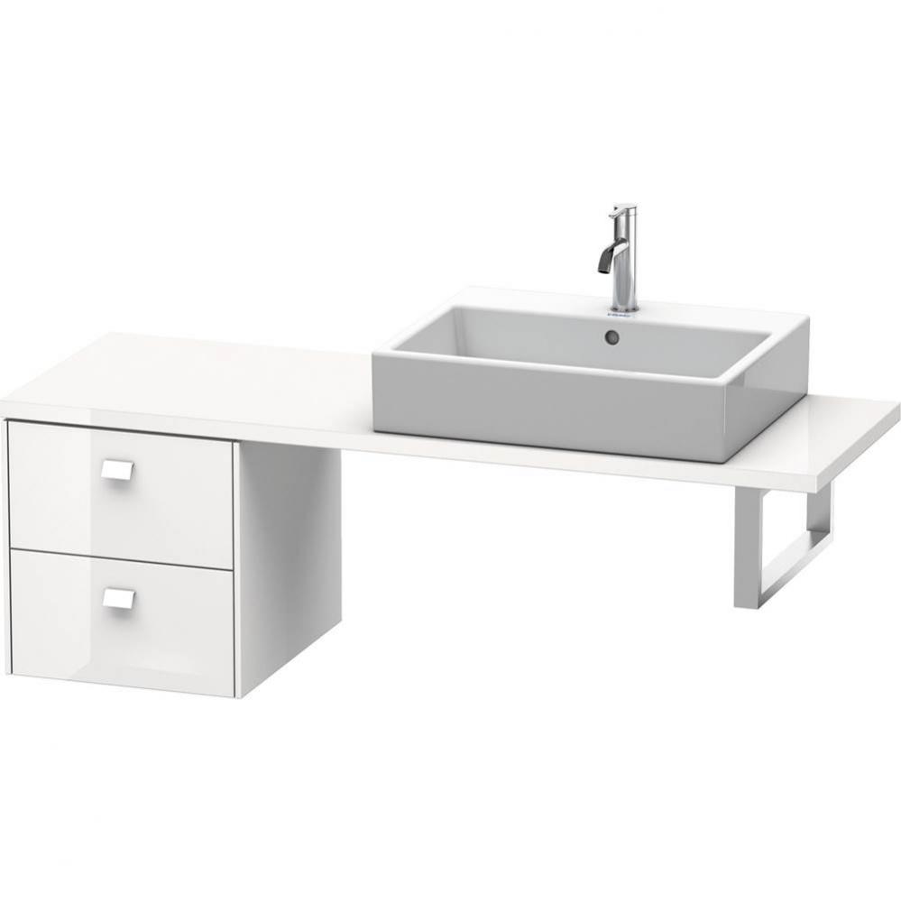 Duravit Brioso Low Cabinet for Console  White High Gloss