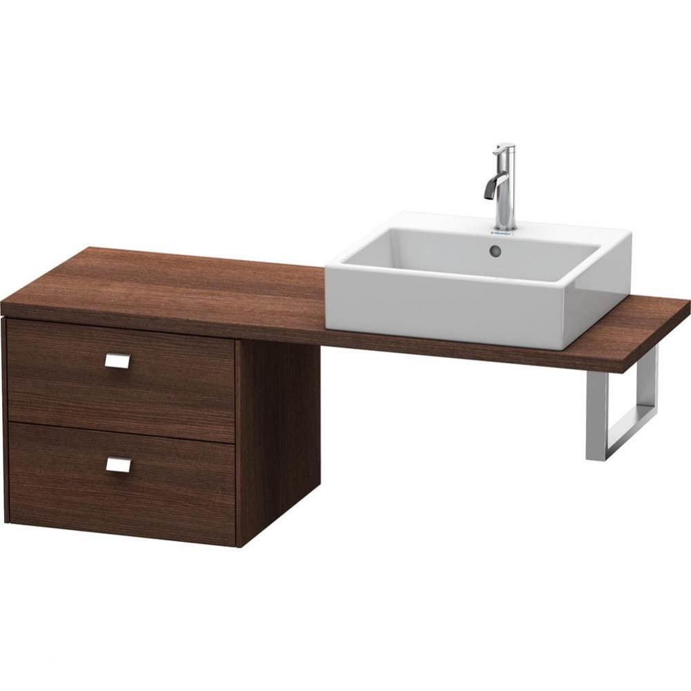 Duravit Brioso Low Cabinet for Console  Chestnut Dark