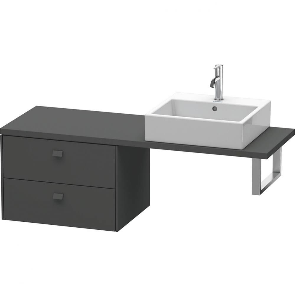 Duravit Brioso Low Cabinet for Console  Graphite Matte