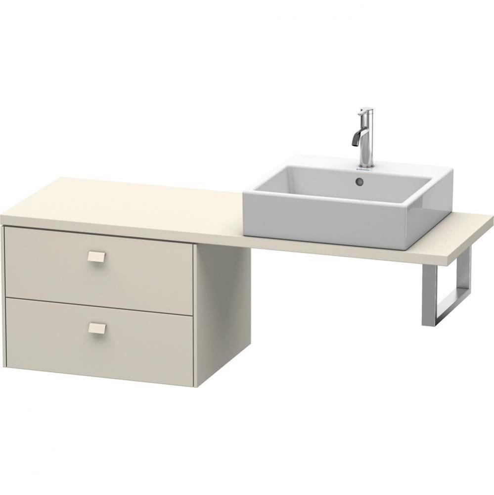 Duravit Brioso Low Cabinet for Console  Taupe Matte