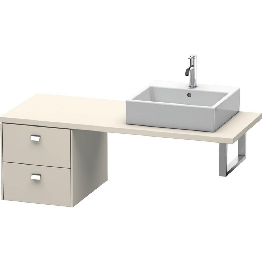Duravit Brioso Low Cabinet for Console  Taupe Matte