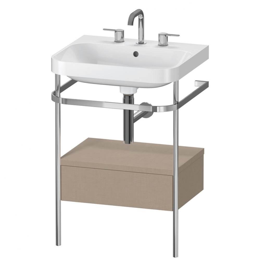 Duravit Happy D.2 Plus C-Shaped Metal Console  Linen