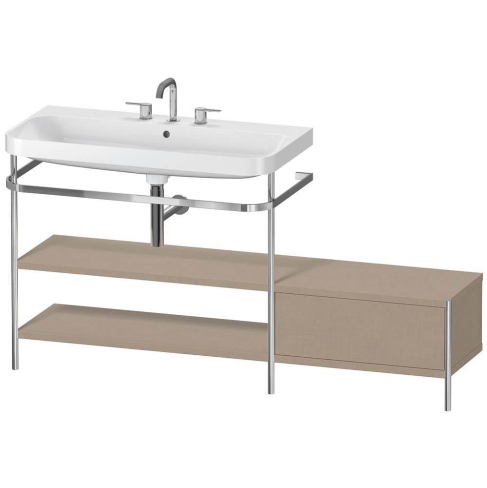 Duravit Happy D.2 Plus C-Shaped Metal Console  Linen