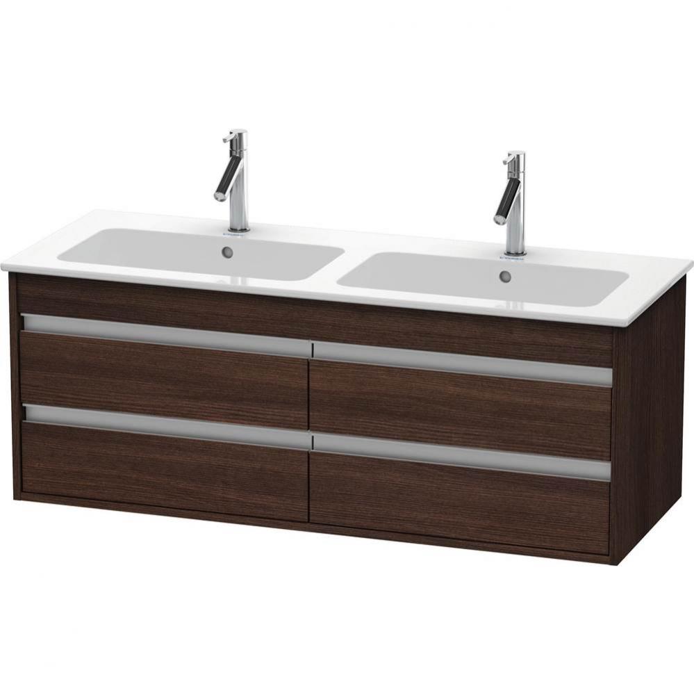 Duravit Ketho Vanity Unit Wall-Mounted  Chestnut Dark