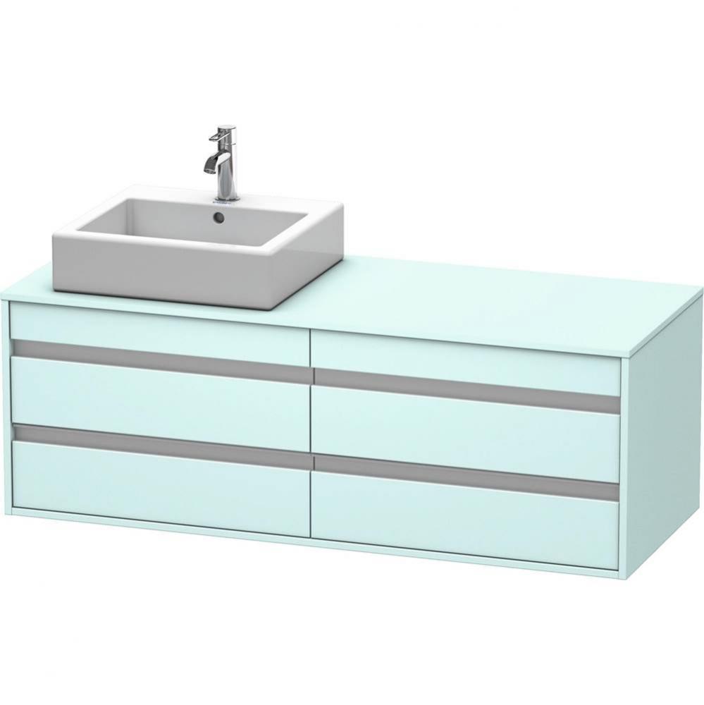 Duravit Ketho Vanity Unit Wall-Mounted  Light Blue Matte