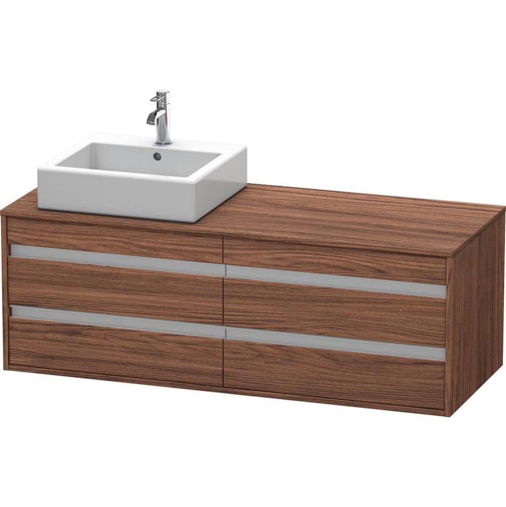 Duravit Ketho Vanity Unit Wall-Mounted  Dark Walnut