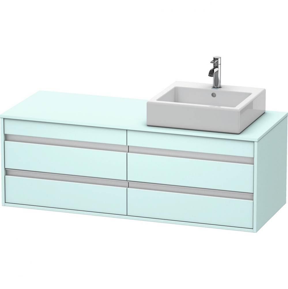 Duravit Ketho Vanity Unit Wall-Mounted  Light Blue Matte