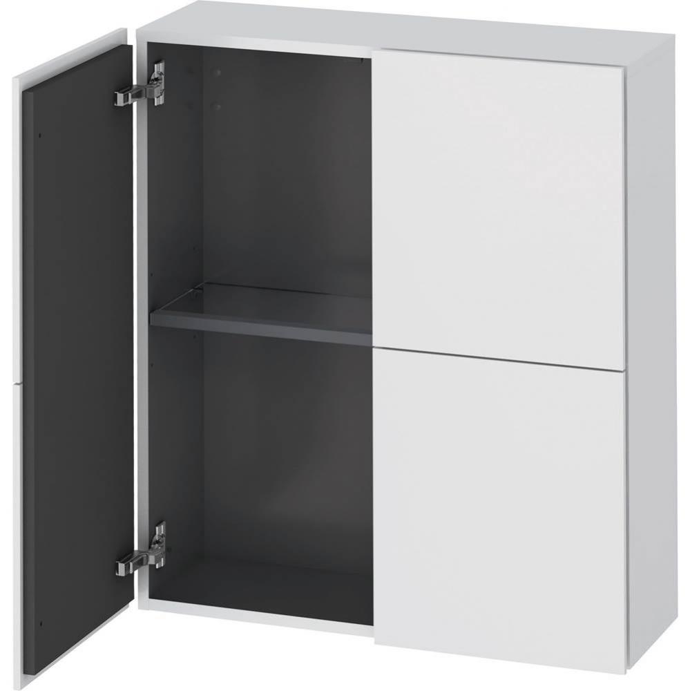 Duravit L-Cube 27 1/2'' x 31 1/2'' Wall Mount Linen Cabinet in Matte White