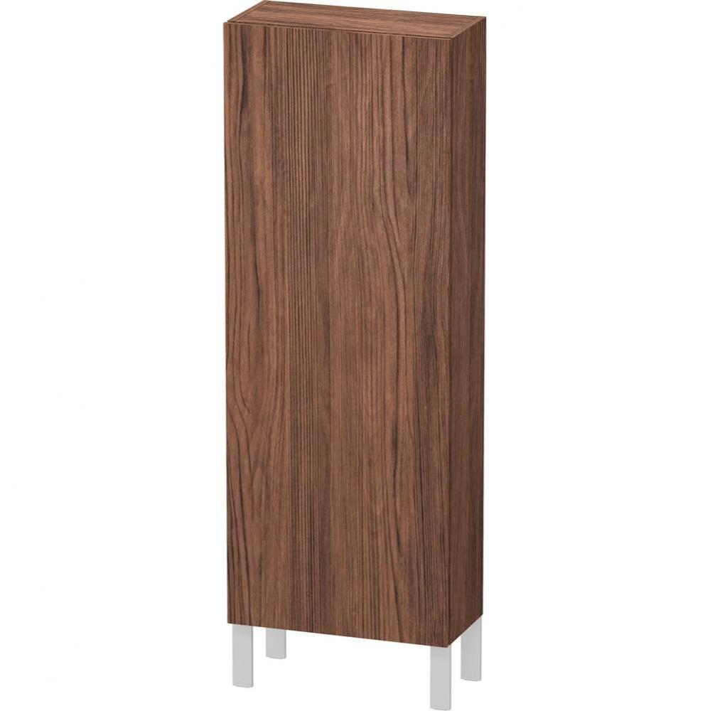 Duravit L-Cube 19 5/8'' x 52'' Wall Mount Linen Cabinet in Dark Walnut