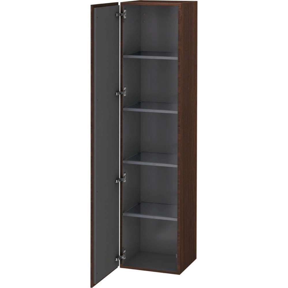 L-Cube Tall Cabinet Walnut Brushed