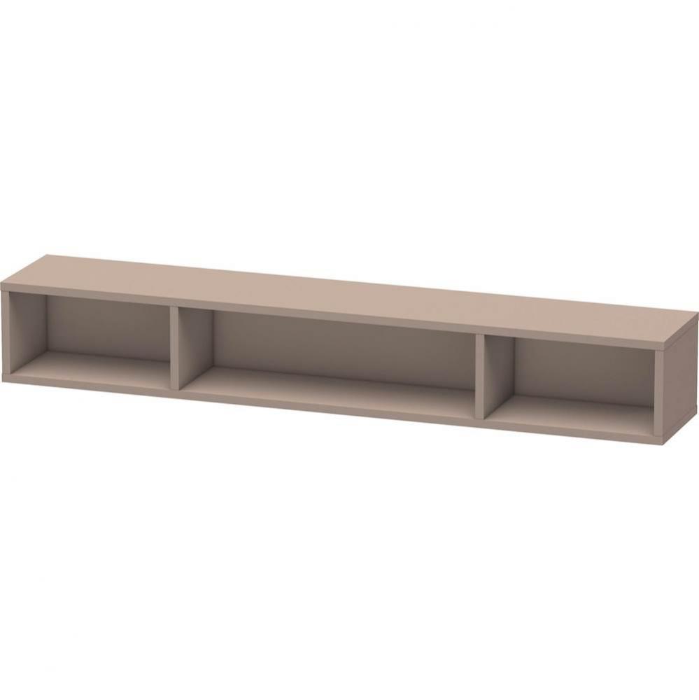 L-Cube Wall Shelf with Three Compartments Basalt
