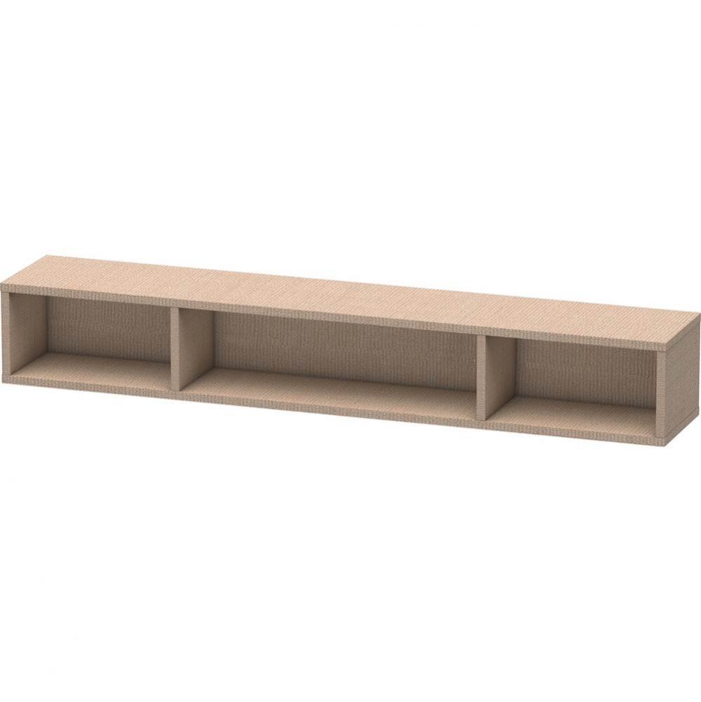 L-Cube Wall Shelf with Three Compartments Linen