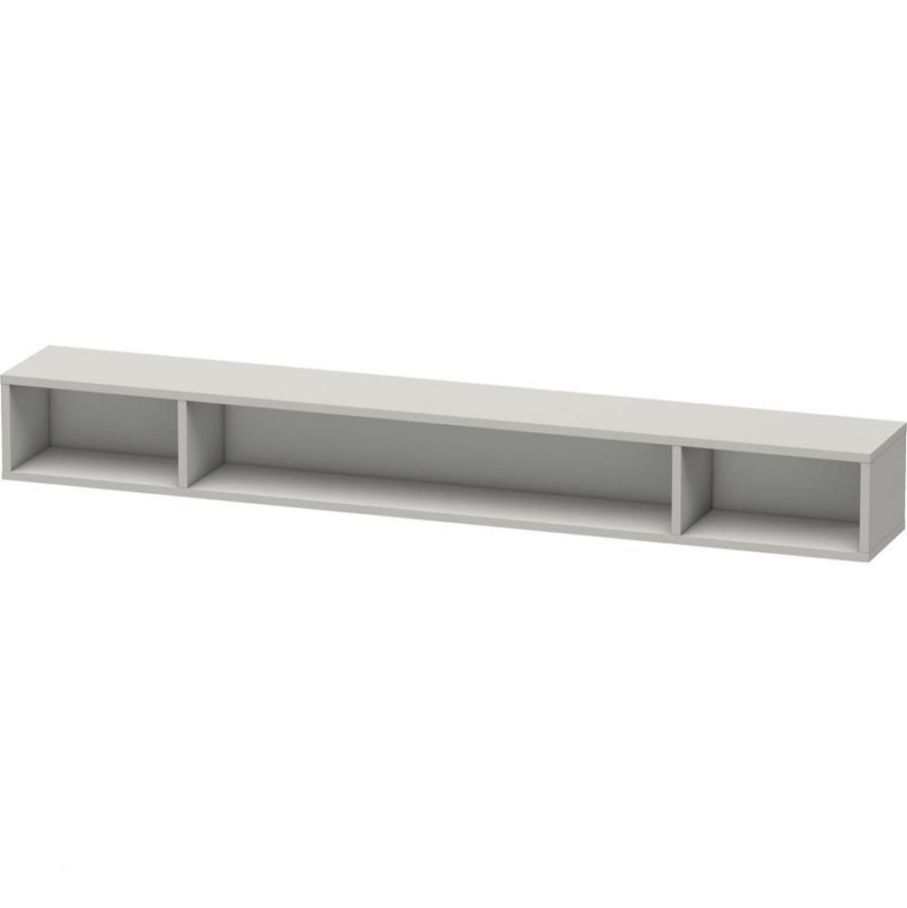 L-Cube Wall Shelf with Three Compartments Concrete Gray