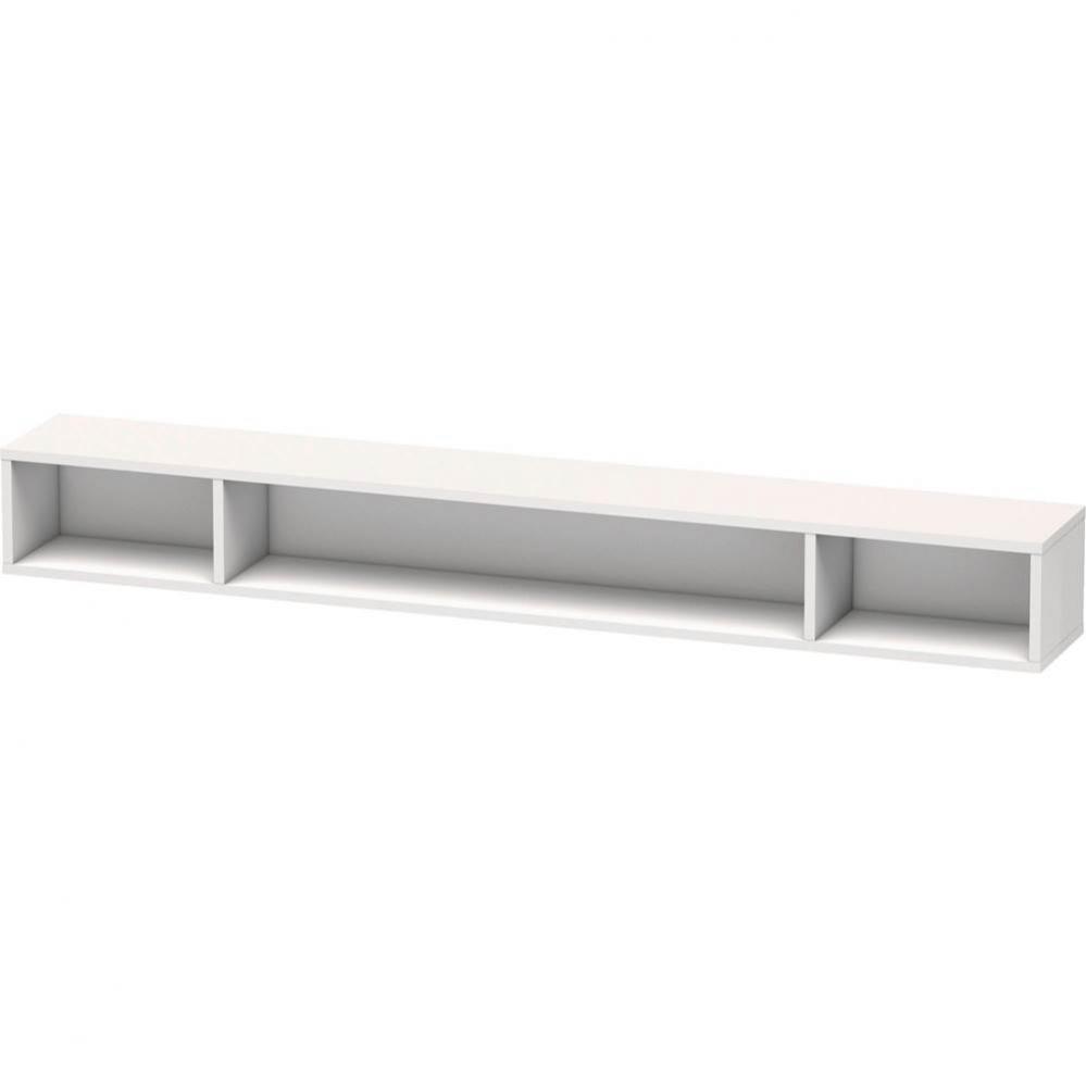 L-Cube Wall Shelf with Three Compartments White