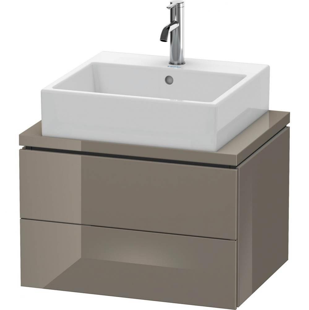 Duravit L-Cube Two Drawer Vanity Unit For Console Flannel Gray