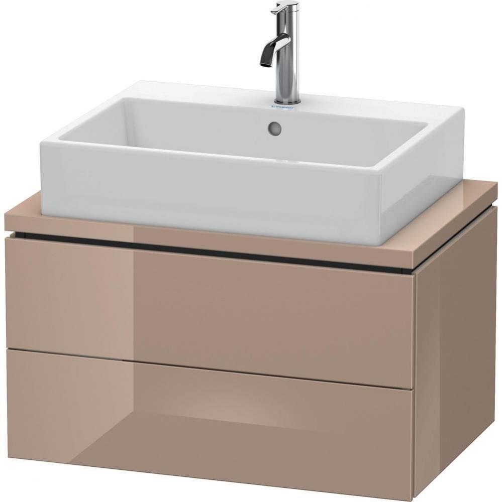 Duravit L-Cube Two Drawer Vanity Unit For Console Cappuccino