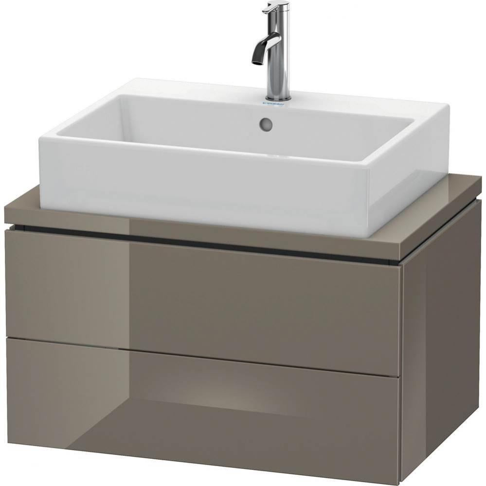Duravit L-Cube Two Drawer Vanity Unit For Console Flannel Gray