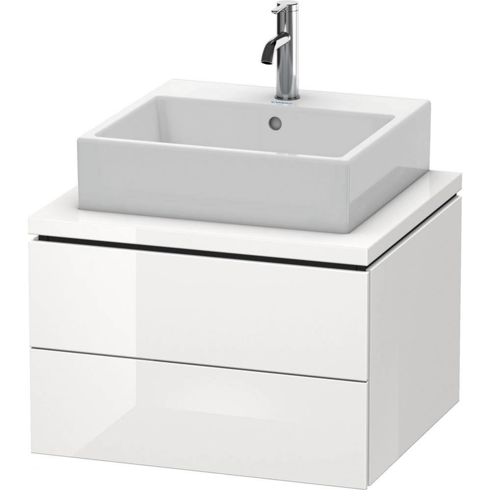 L-Cube One Drawer Vanity Unit For Console White