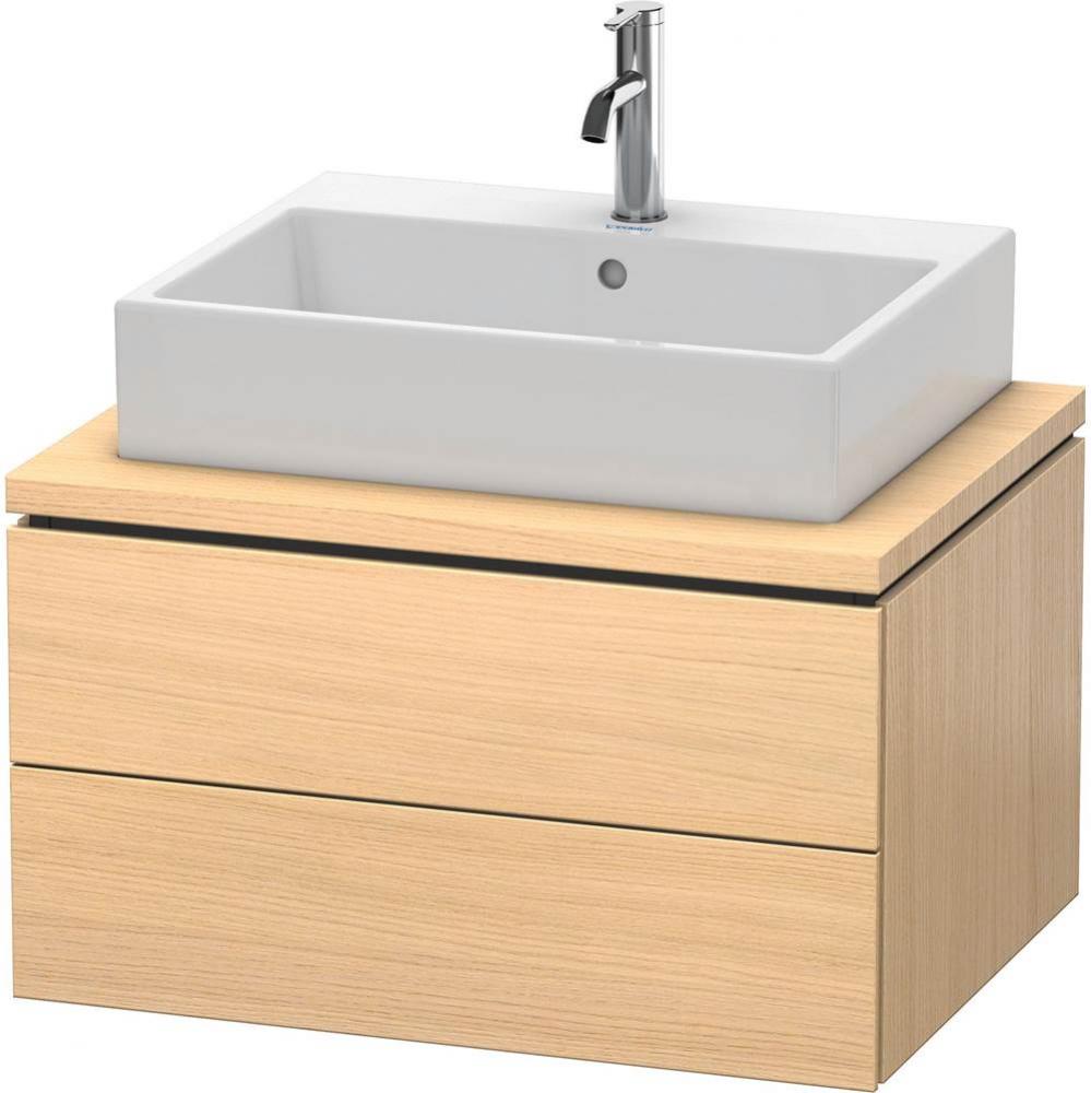 L-Cube Two Drawer Vanity Unit For Console Mediterranean Oak
