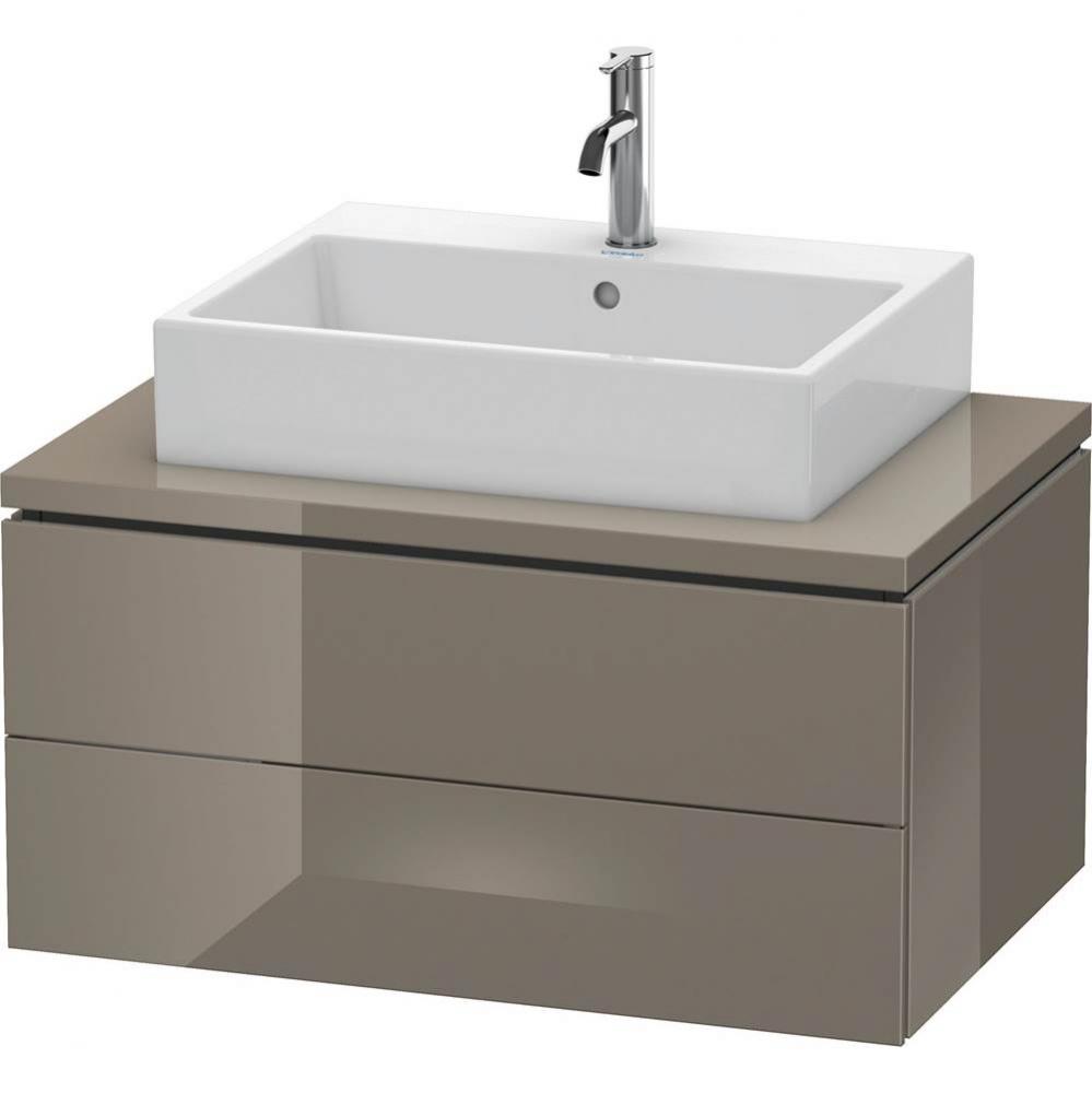 Duravit L-Cube Two Drawer Vanity Unit For Console Flannel Gray