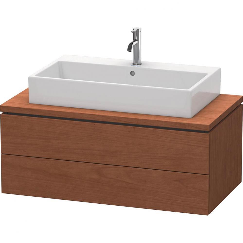 L-Cube Two Drawer Vanity Unit For Console American Walnut