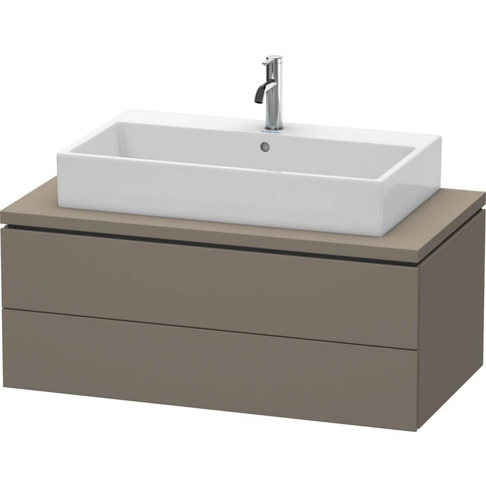 Duravit L-Cube Vanity Unit for Console  Flannel Gray Satin Matte