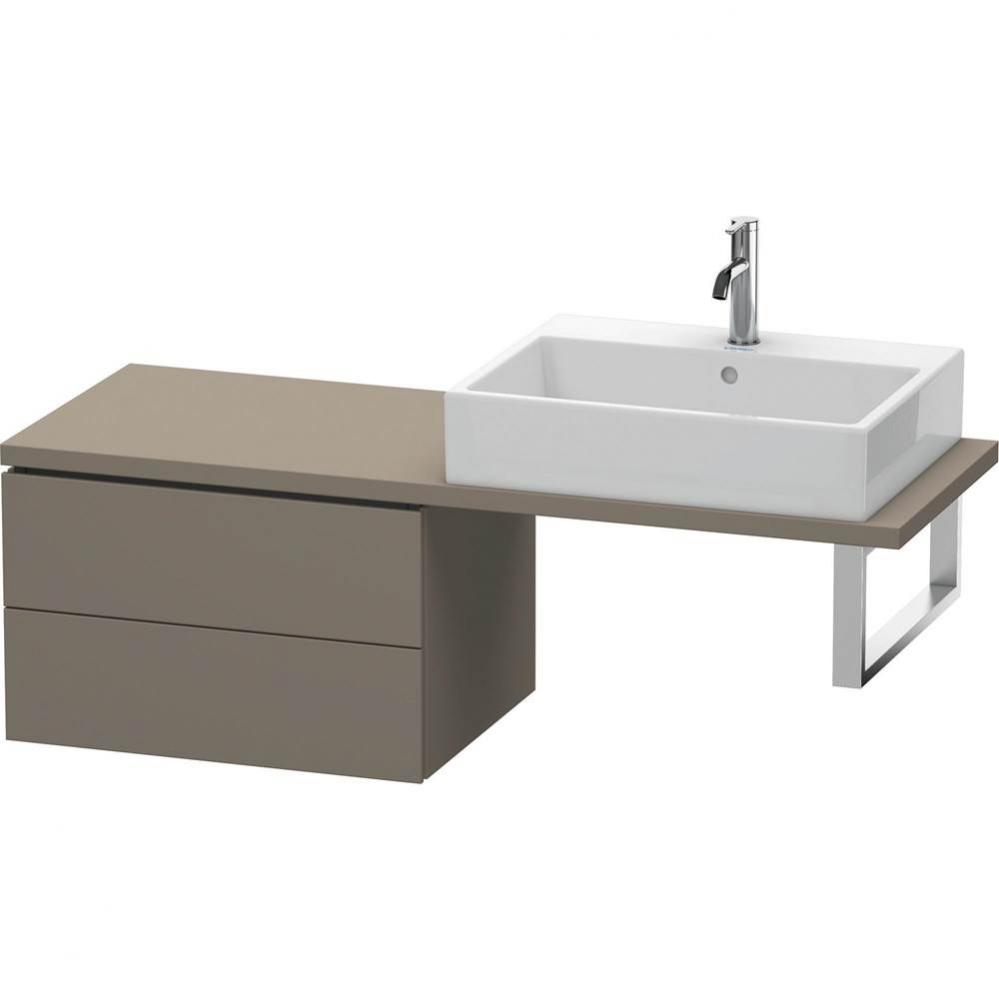 Duravit L-Cube Low Cabinet For Console  Flannel Gray Satin Matte