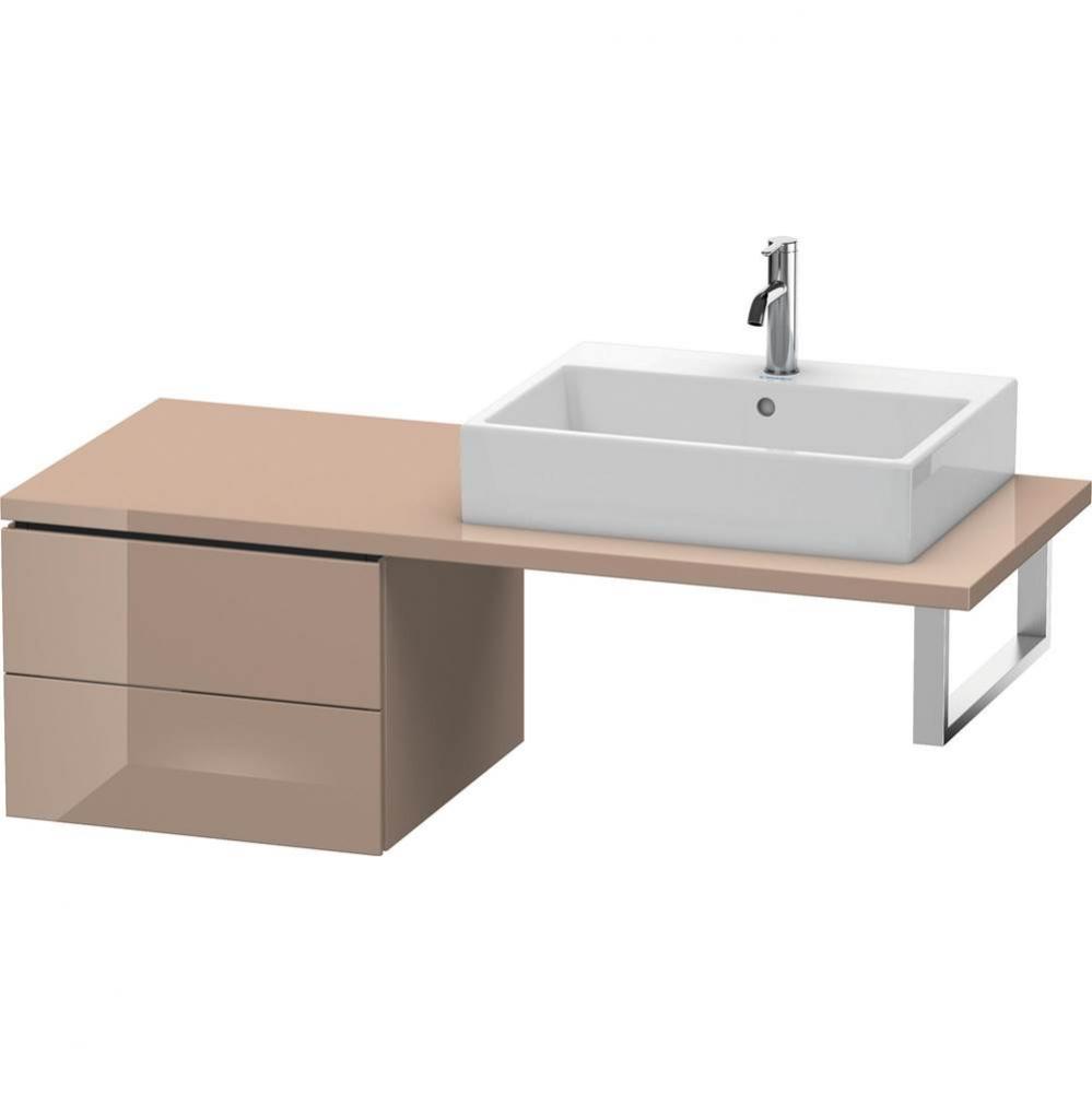 Duravit L-Cube Two Drawer Low Cabinet For Console Cappuccino