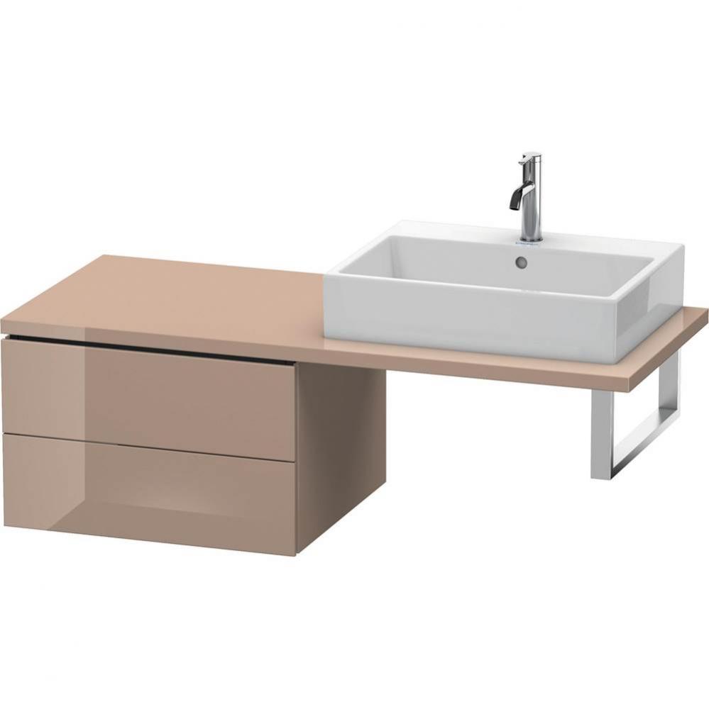 Duravit L-Cube Two Drawer Low Cabinet For Console Cappuccino