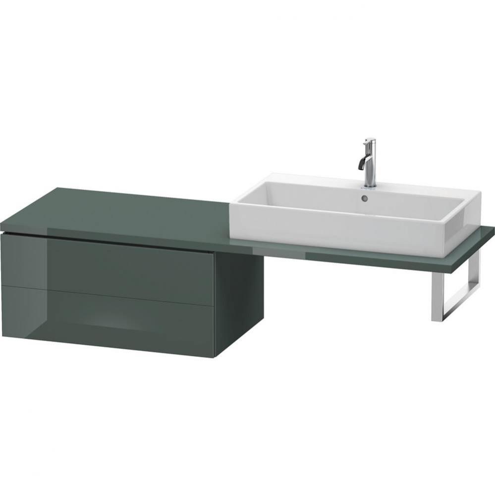 Duravit L-Cube Two Drawer Low Cabinet For Console Dolomite Gray