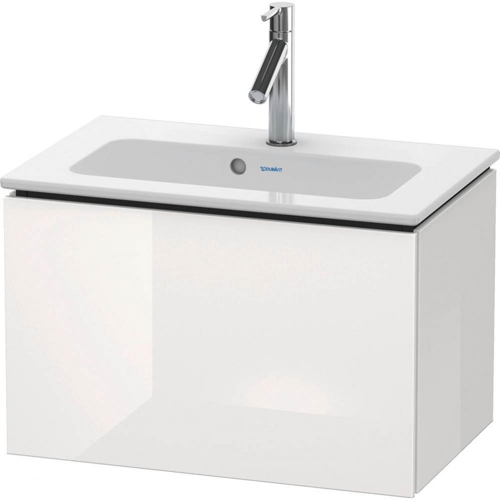 L-Cube One Drawer Wall-Mount Vanity Unit White