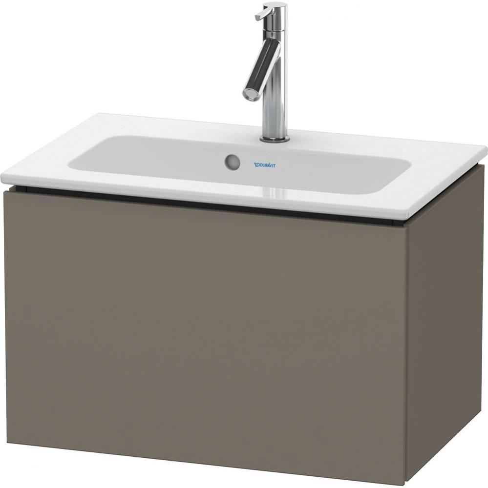 Duravit L-Cube Vanity Unit Wall-Mounted  Flannel Gray Satin Matte