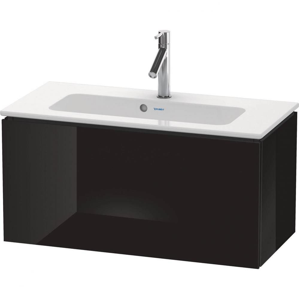 L-Cube One Drawer Wall-Mount Vanity Unit Black