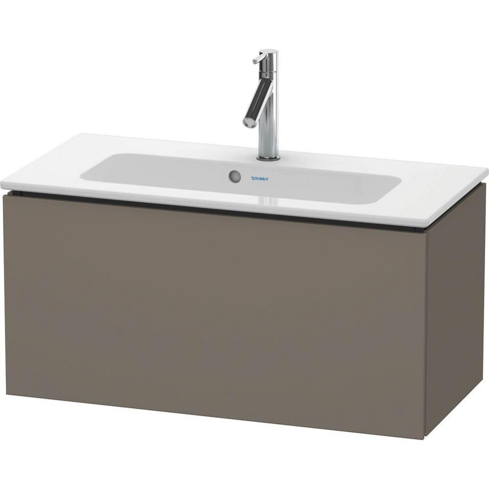 Duravit L-Cube Vanity Unit Wall-Mounted  Flannel Gray Satin Matte