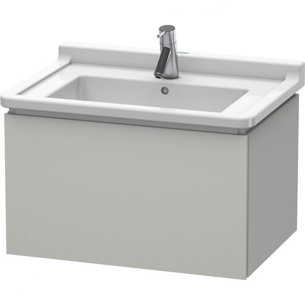 L-Cube Wall-Mount Vanity Unit Concrete Gray