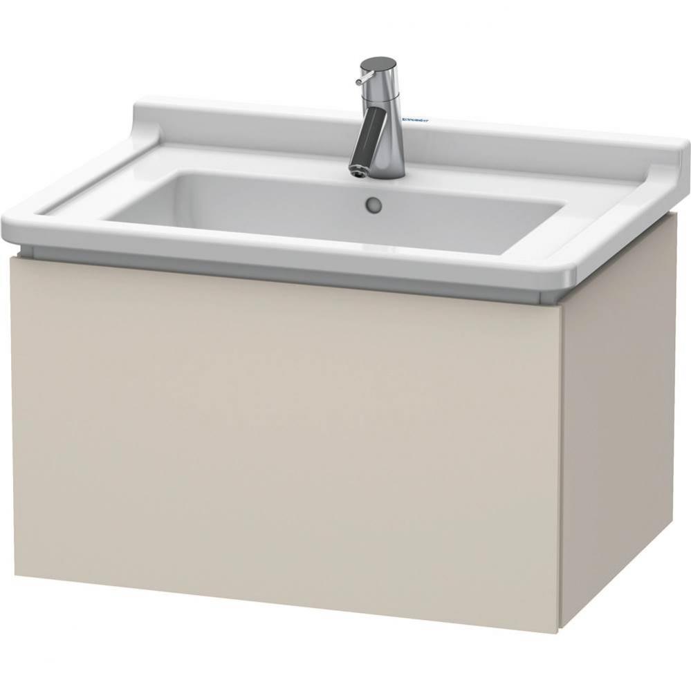 L-Cube Wall-Mount Vanity Unit Taupe