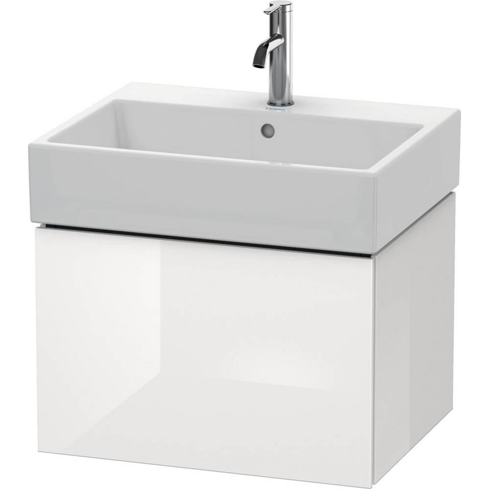 L-Cube One Drawer Wall-Mount Vanity Unit White