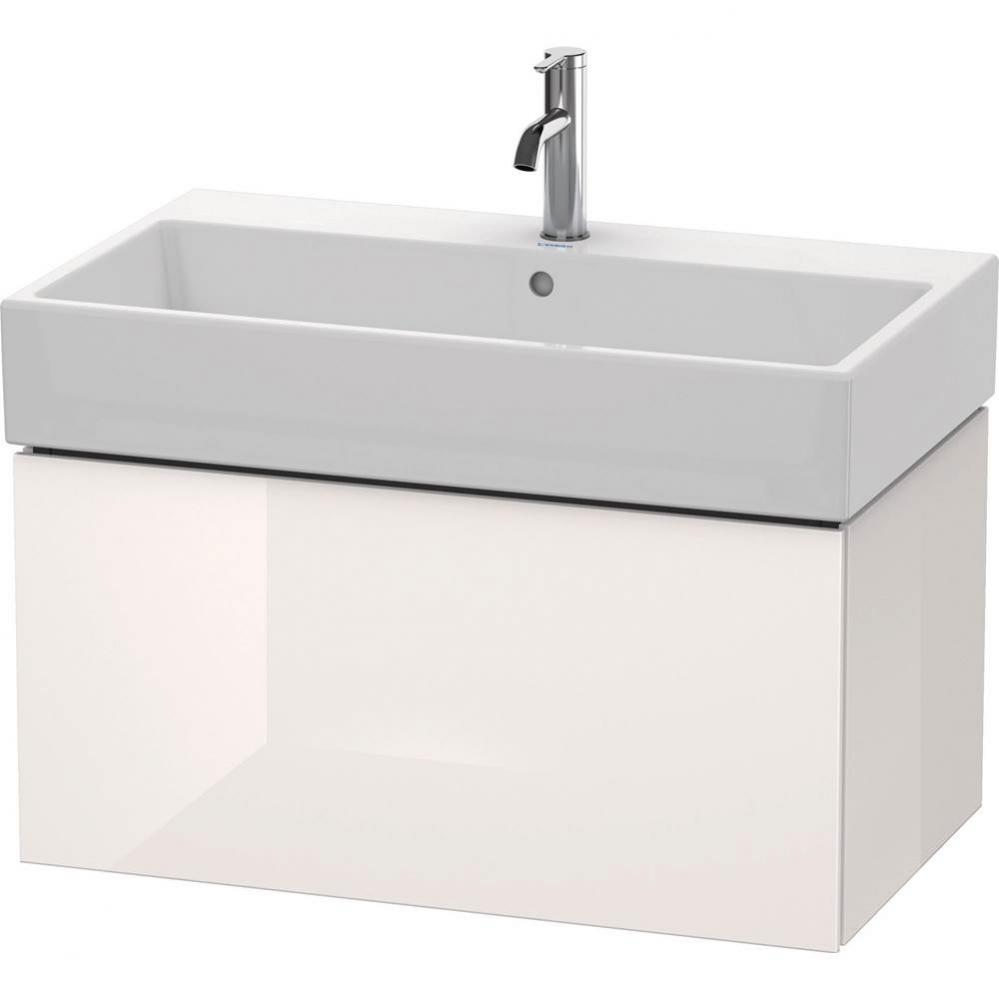 L-Cube One Drawer Wall-Mount Vanity Unit White