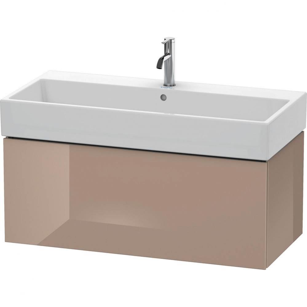 Duravit L-Cube One Drawer Wall-Mount Vanity Unit Cappuccino
