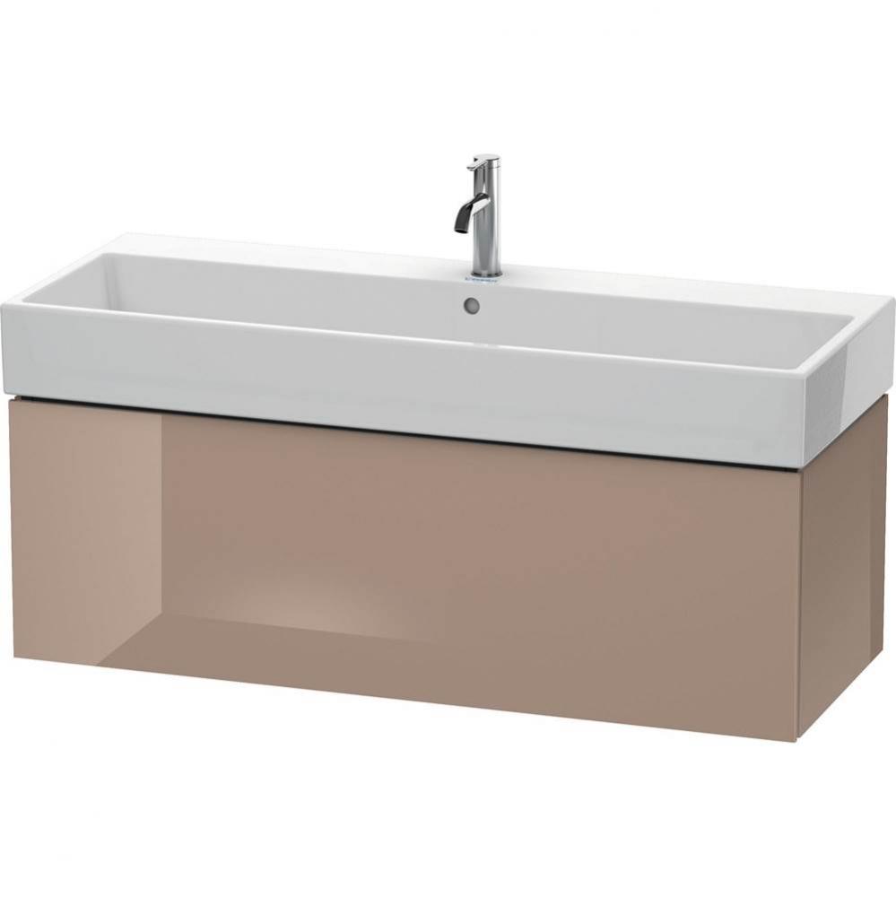 Duravit L-Cube One Drawer Wall-Mount Vanity Unit Cappuccino