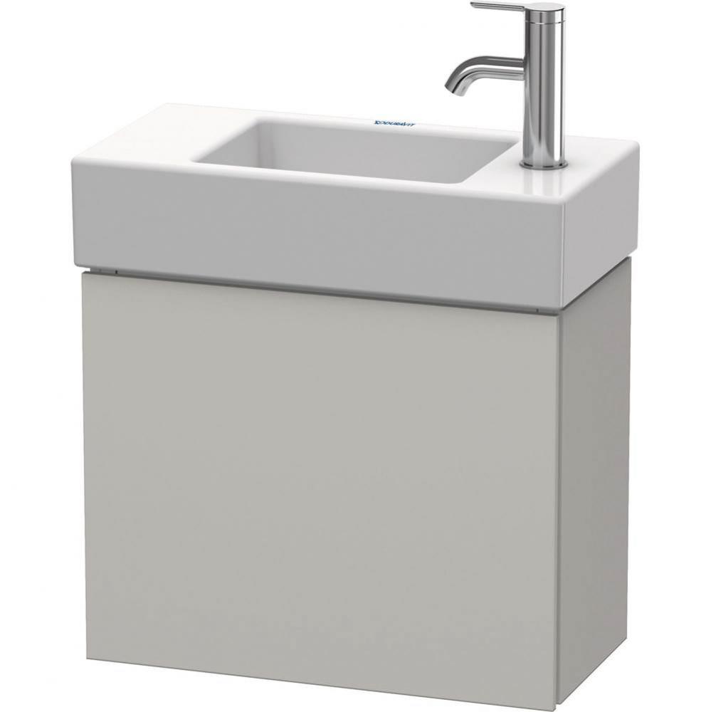 L-Cube One Door Wall-Mount Vanity Unit Concrete Gray