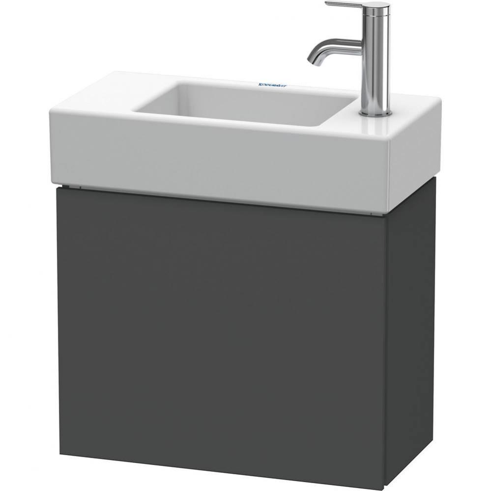 L-Cube One Door Wall-Mount Vanity Unit Graphite