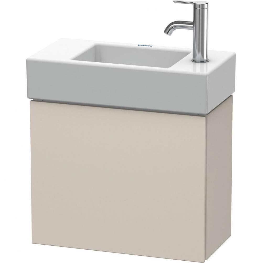 L-Cube One Door Wall-Mount Vanity Unit Taupe