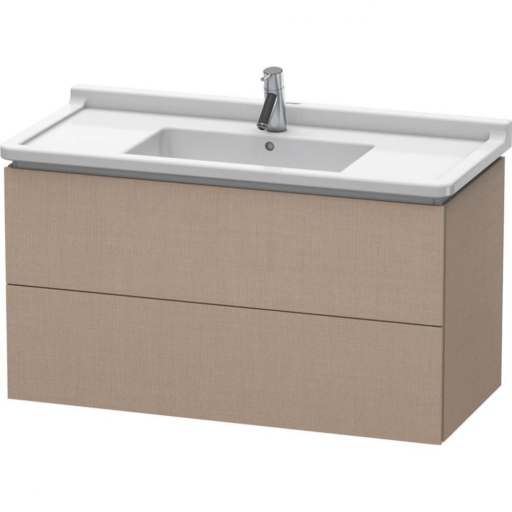 L-Cube Two Drawer Wall-Mount Vanity Unit Linen