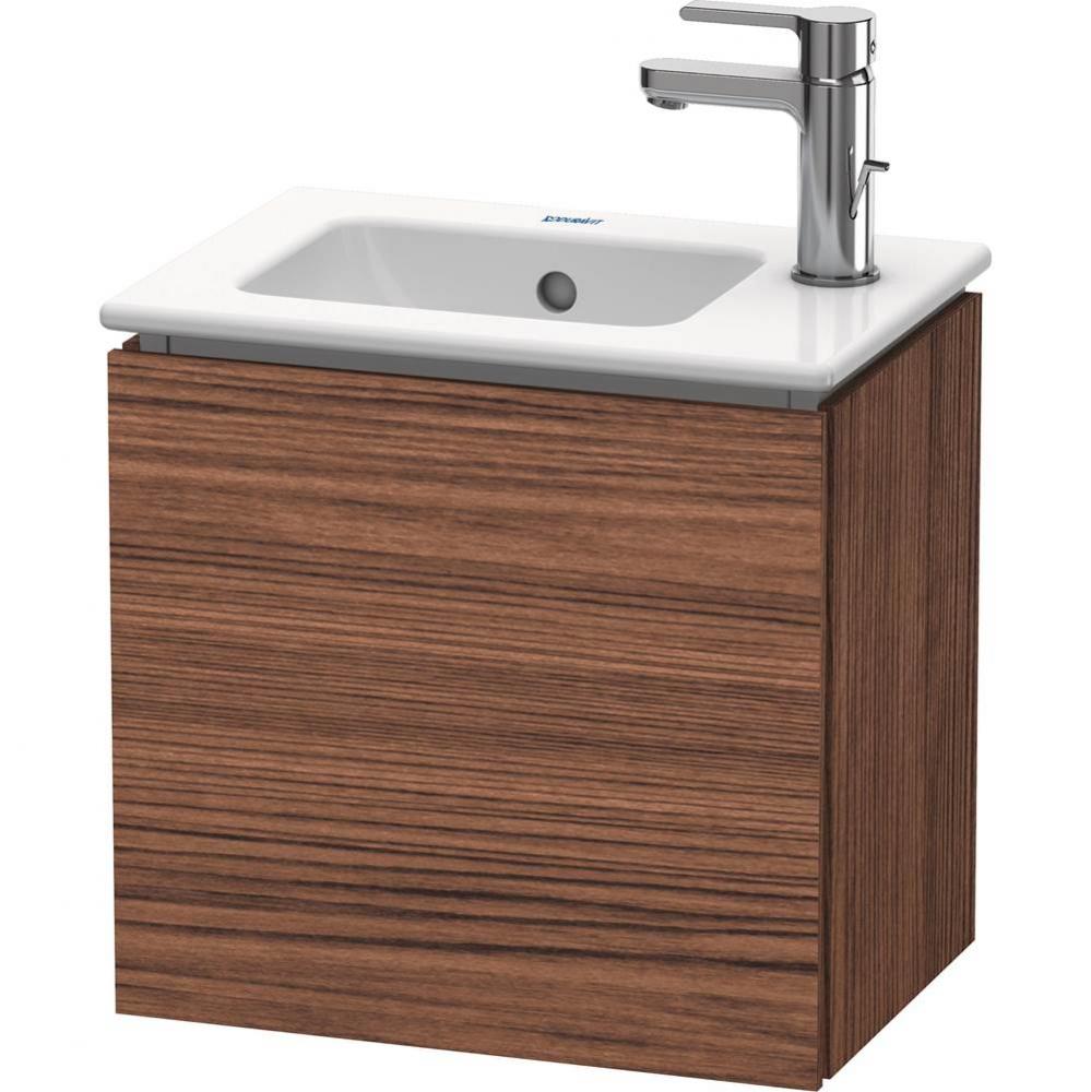 L-Cube Wall-Mount Vanity Unit Walnut Dark