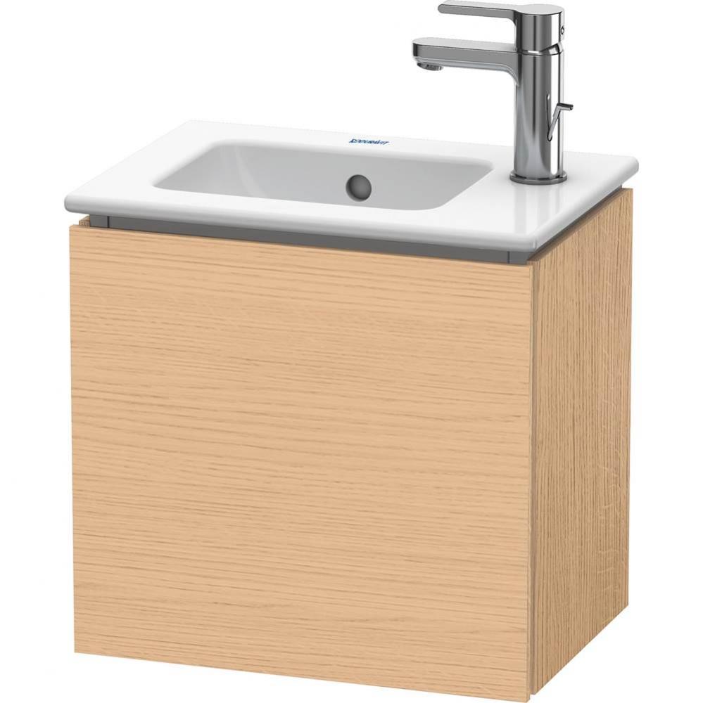 L-Cube Wall-Mount Vanity Unit Natural Oak