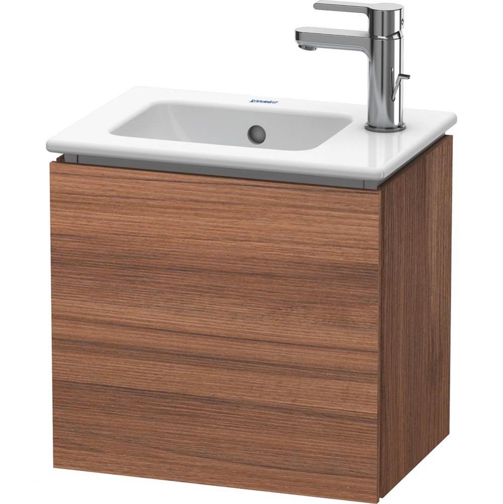 L-Cube Wall-Mount Vanity Unit Walnut