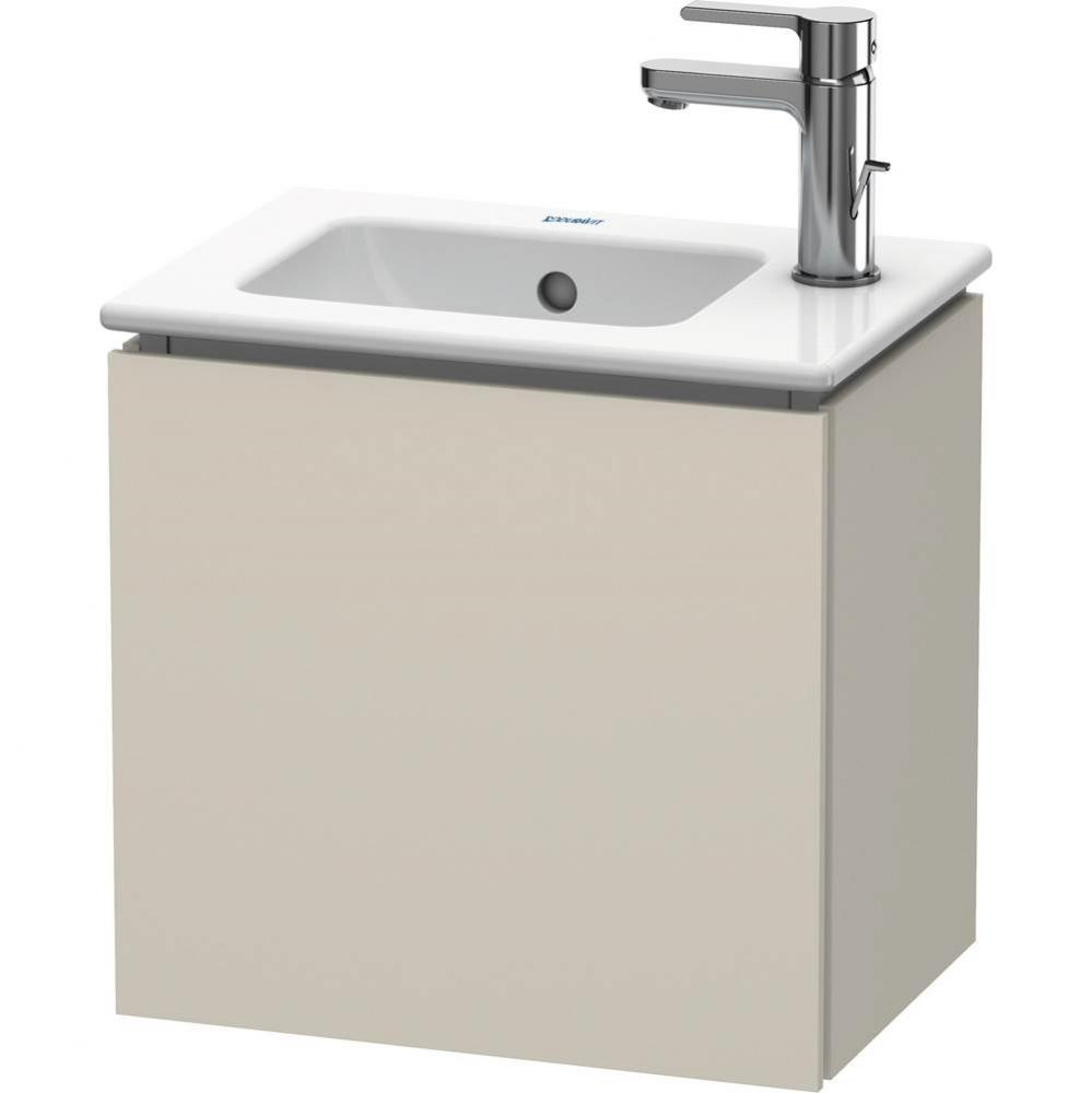 L-Cube Wall-Mount Vanity Unit Taupe