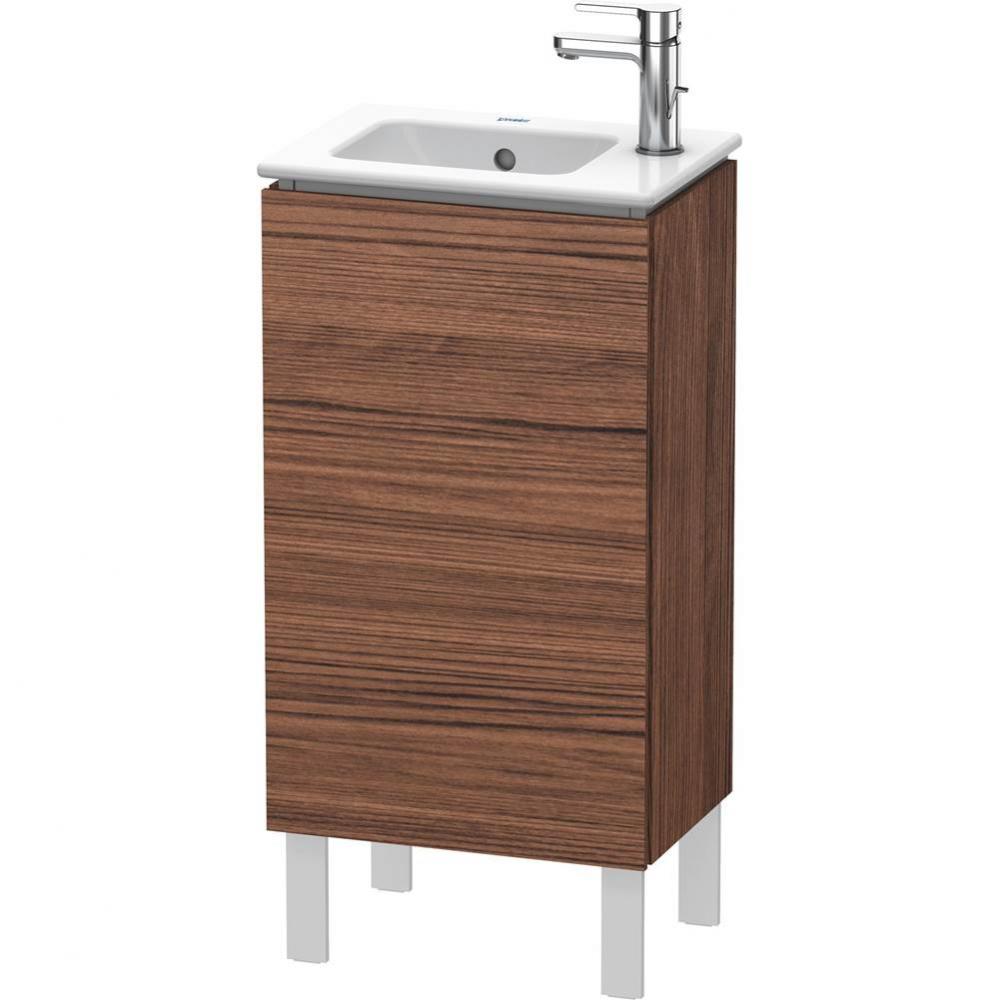 L-Cube Floorstanding Vanity Unit Walnut Dark