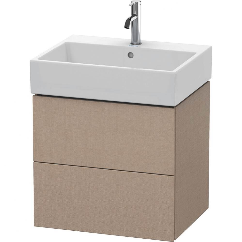 L-Cube Two Drawer Wall-Mount Vanity Unit Linen